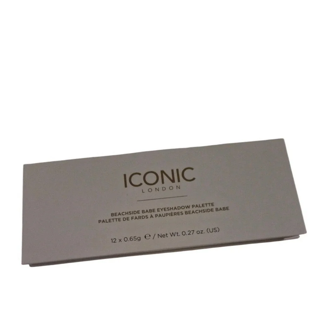 Iconic London Beachside Babe Eyeshadow Palette 12 Shade Neutral Bronze Blue